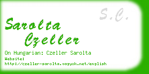 sarolta czeller business card